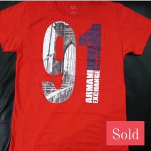 Armani Exchange  Cotton AX Logo size L -T Shirt -NWT.
